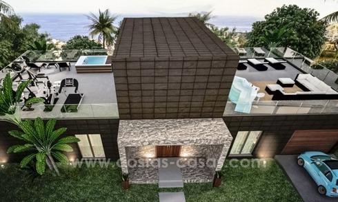Nuevas villas modernas en venta en la Costa del Sol, entre Estepona y Casares 