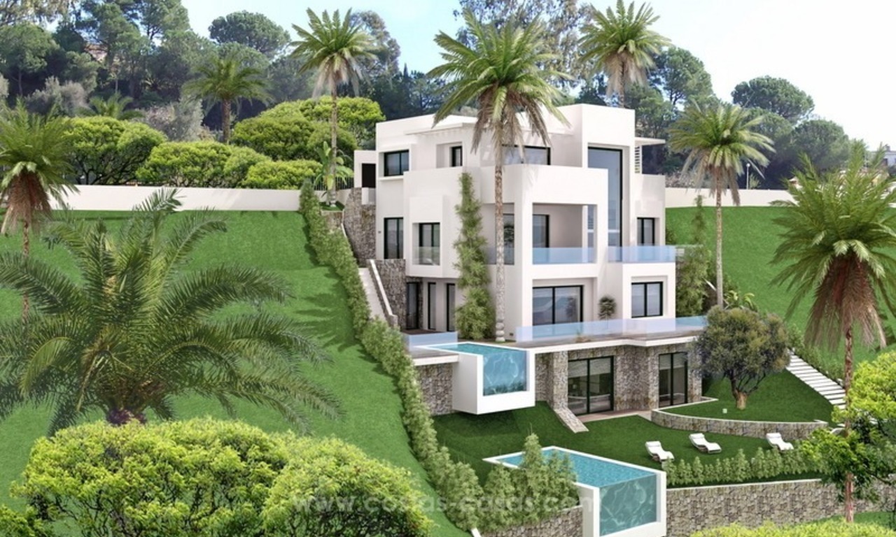 Nueva villa moderna a estrenar a la venta en Marbella Este 5