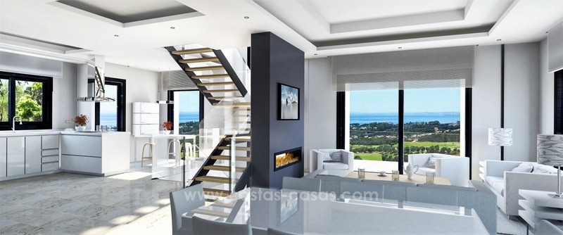 Nueva villa moderna a estrenar a la venta en Marbella Este