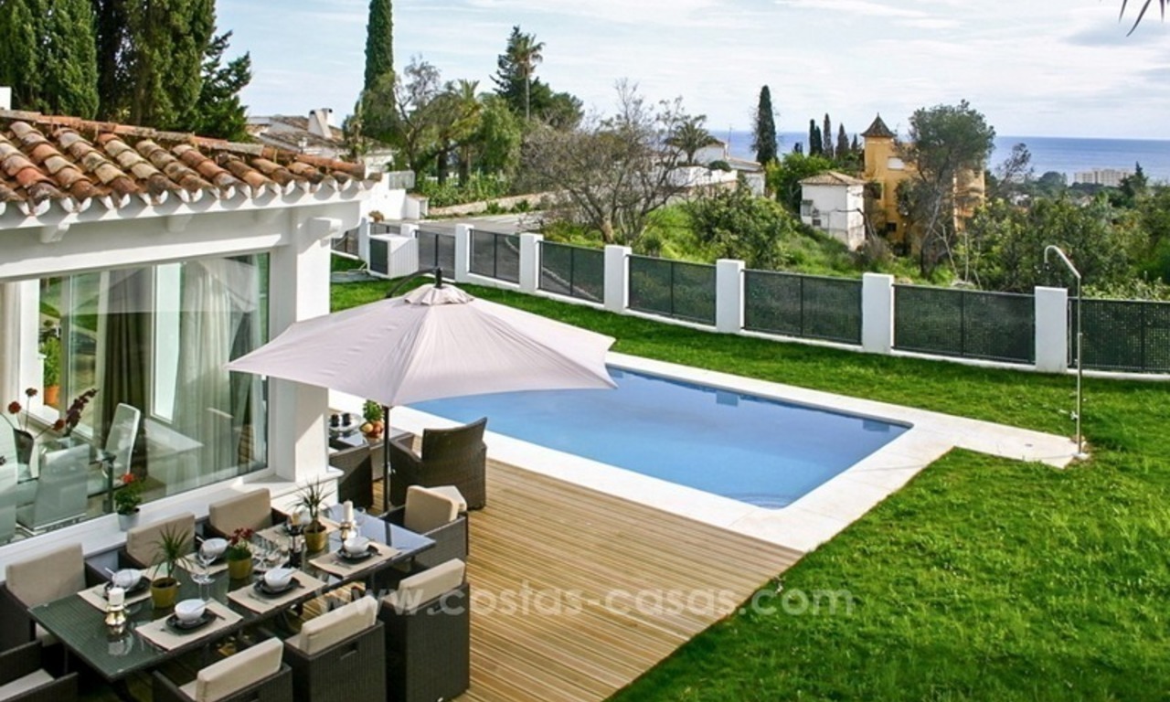 Villa de estilo moderno, con excelentes vistas panorámicas al mar en Marbella 2