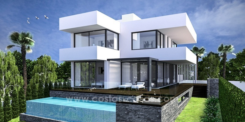 En venta en Marbella Este: nueva villa moderna de playa llave en mano