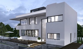 Nueva villa moderna de lujo junto a la playa en venta en Marbella Este 1