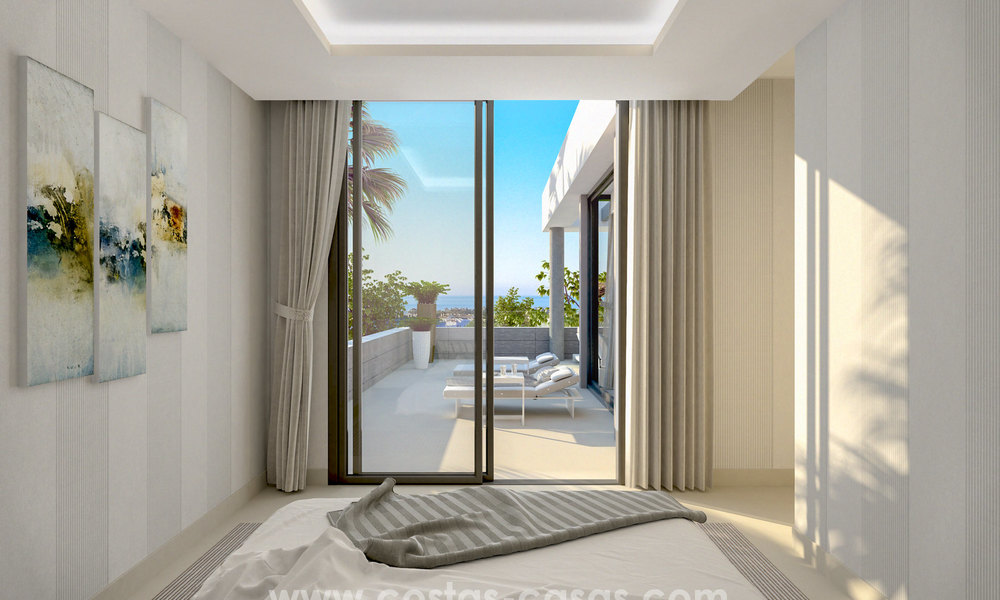 Apartamentos y áticos modernos cerca de la playa en venta entre Estepona - Marbella 5602