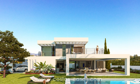 Villas contemporáneas a estrenar cerca de la playa en venta en Estepona 17600