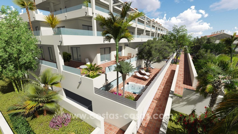 Nuevos apartamentos y áticos modernos en venta, la Nueva Milla de Oro, Marbella - Estepona