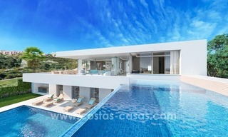 Nueva villa moderna de golf en venta en Nueva Andalucía Marbella 5