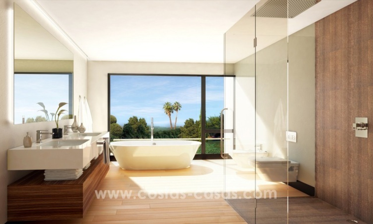 Nuevas villas de lujo modernas a la venta en la Milla de Oro, Marbella, Costa del Sol 14
