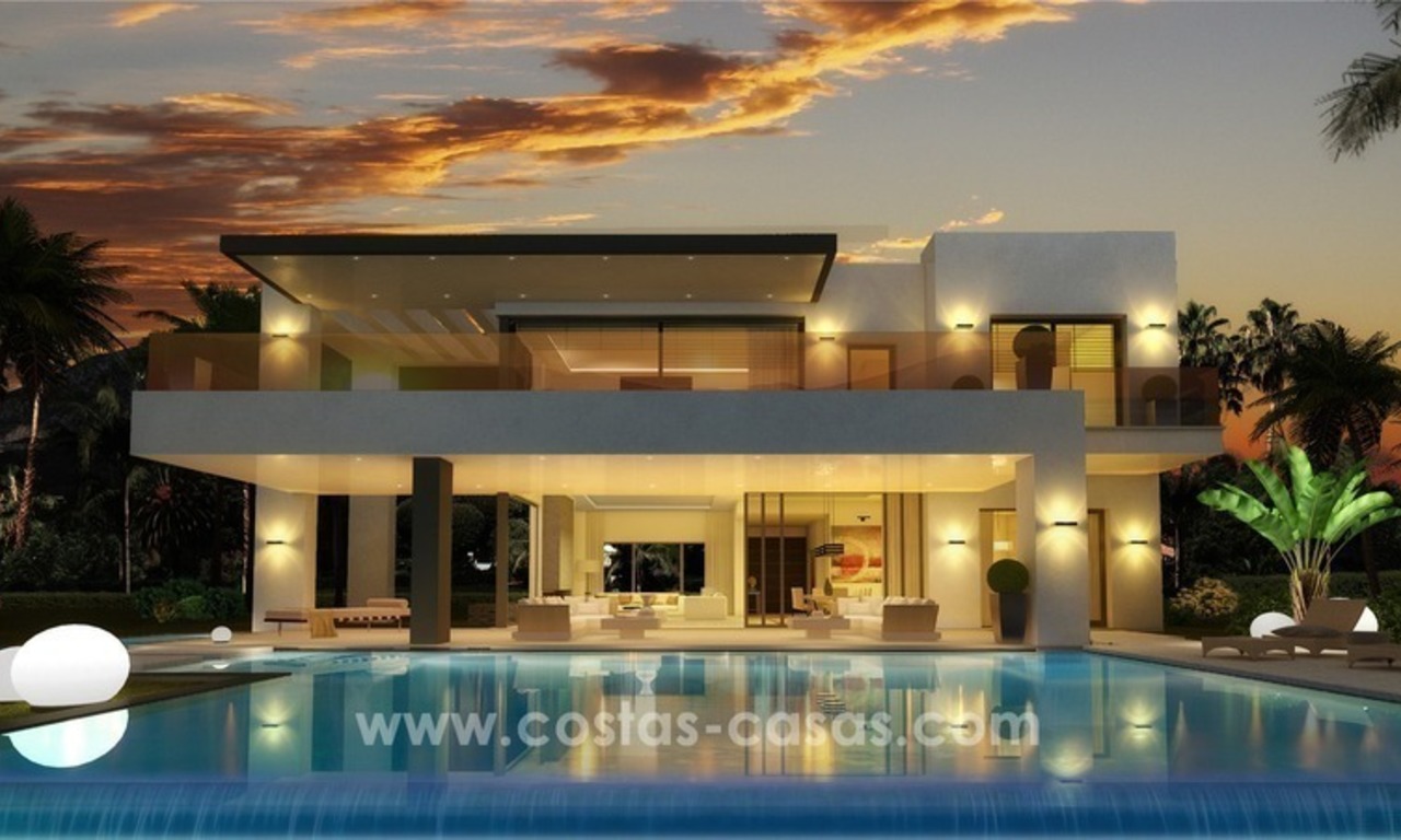 Nuevas villas de lujo modernas a la venta en la Milla de Oro, Marbella, Costa del Sol 3