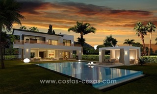 Nuevas villas de lujo contemporaneas a la venta en la Milla de Oro, Marbella 4