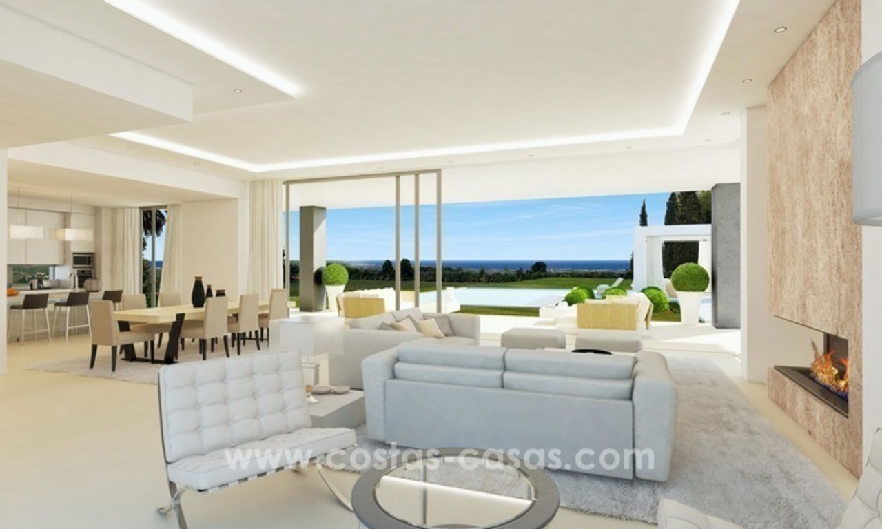 Nuevas villas de lujo modernas a la venta en la Milla de Oro, Marbella 7