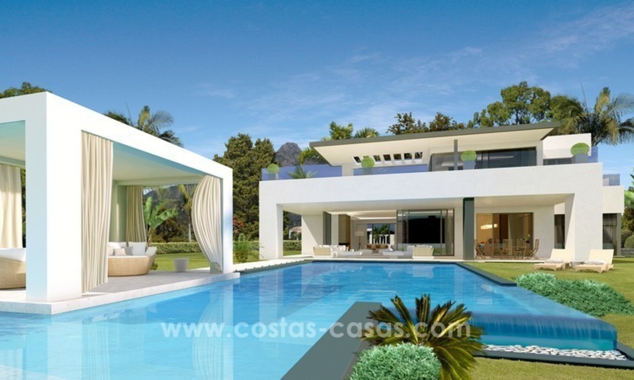 Villas contemporáneas de lujo a la venta en la Milla de Oro, Marbella 0