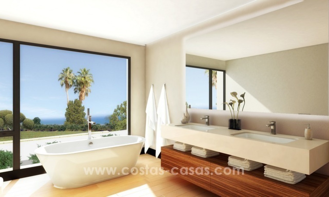 Villas nuevas modernas de lujo a la venta en la Milla de Oro, Marbella 14