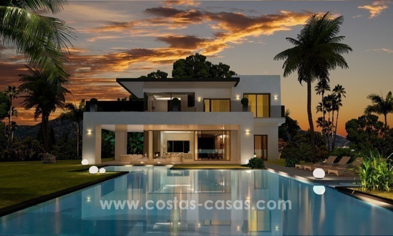 Villas nuevas modernas de lujo a la venta en la Milla de Oro, Marbella 6