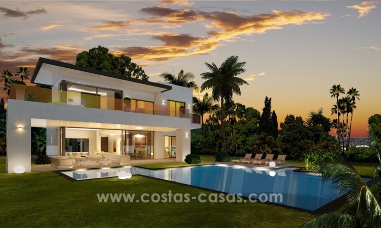 Villas nuevas modernas de lujo a la venta en la Milla de Oro, Marbella 5