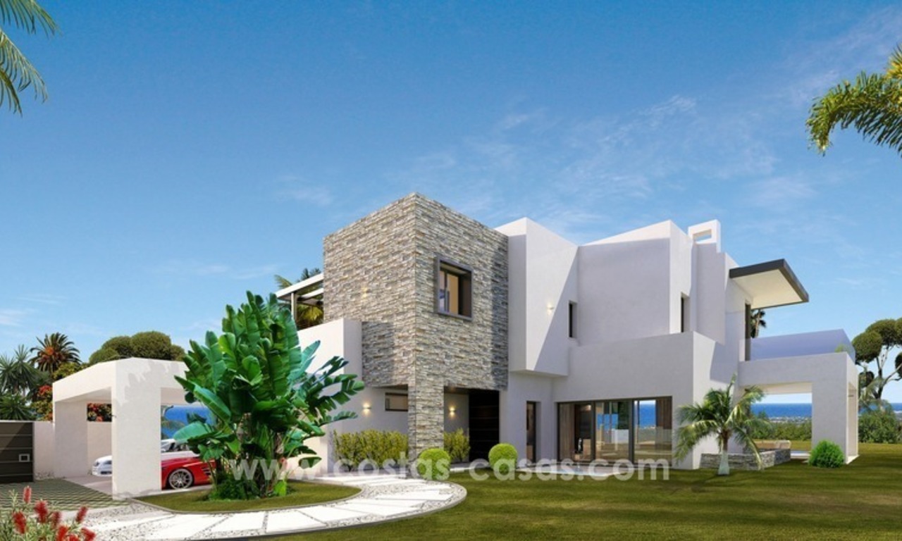 Villas nuevas modernas de lujo a la venta en la Milla de Oro, Marbella 3