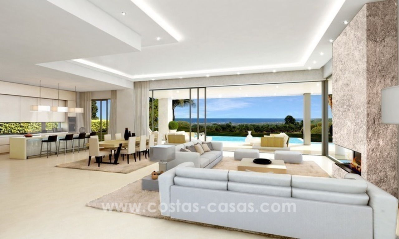 Villas nuevas modernas de lujo a la venta en la Milla de Oro, Marbella 7