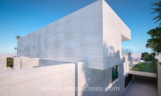 Villa de nueva construcción contemporánea en primera línea de playa en venta en la Nueva Milla de Oro, Marbella - Estepona 4