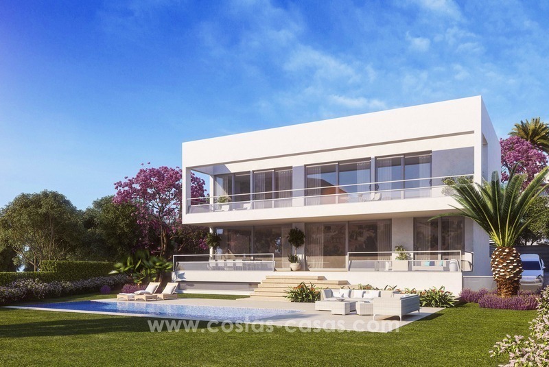 Nuevas villas modernas de diseño en venta en Guadalmina Baja, Marbella