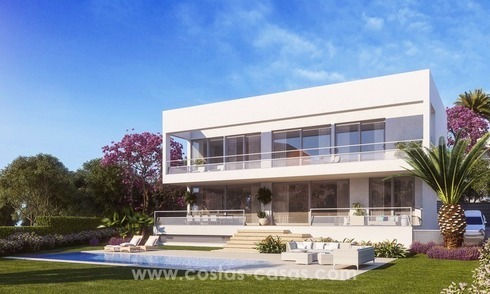 Nuevas villas modernas de diseño en venta en Guadalmina Baja, Marbella 