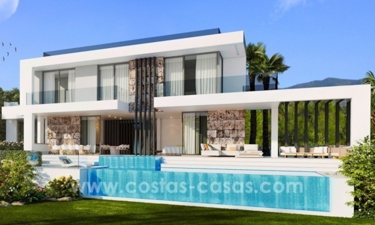10 villas de diseño con vistas al mar y al golf en venta en Marbella - Benahavis 1
