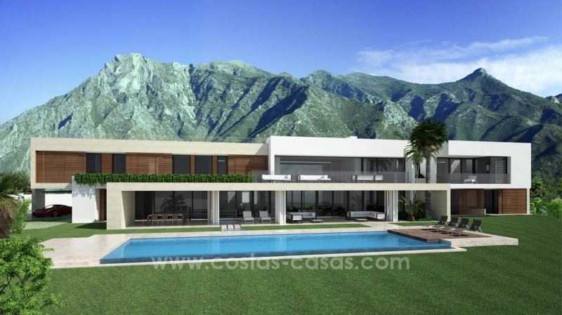 Villa contemporánea de nueva construcción a la venta en la Milla de Oro, Sierra Blanca, Marbella