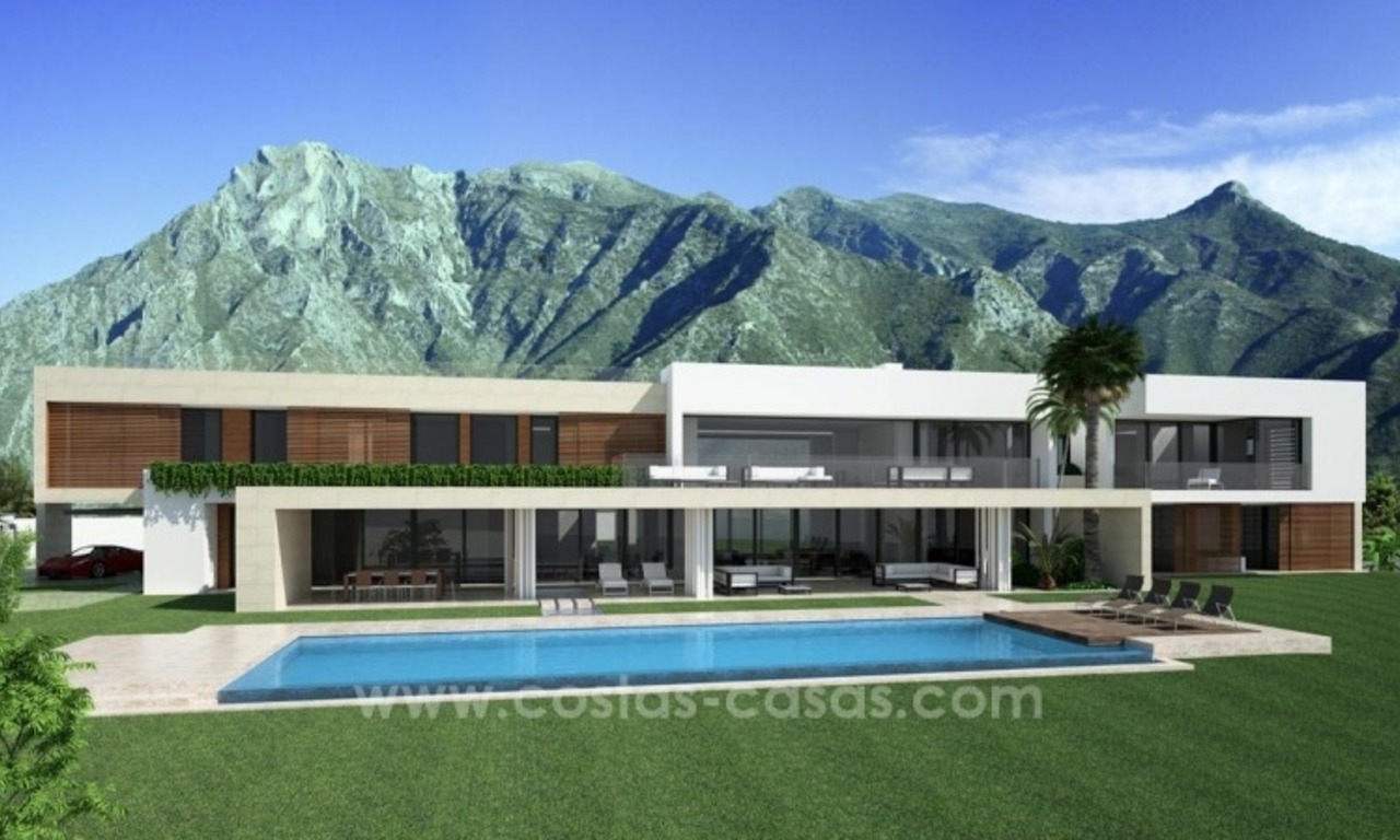 Villa contemporánea de nueva construcción a la venta en la Milla de Oro, Sierra Blanca, Marbella 0