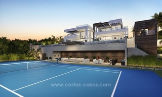 Villa contemporánea con pista de tenis en venta en el corazón del Valle del Golf, Nueva Andalucía, Marbella 5
