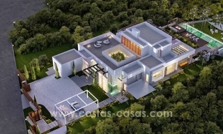 Magnífica villa moderna de primera línea de golf en venta en Benahavis - Marbella 0