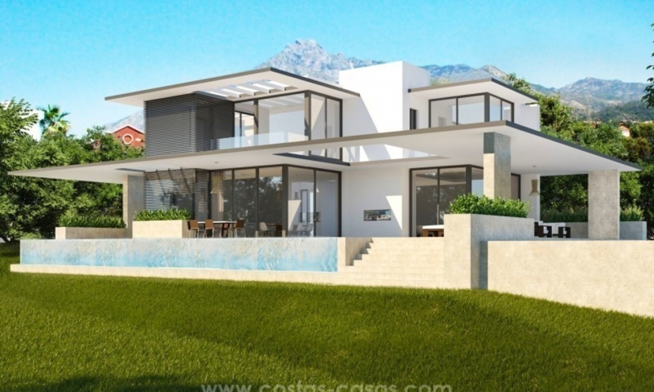 2 Nuevas villas modernas en venta en la Milla de Oro, Marbella 0