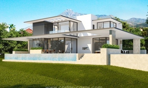 2 Nuevas villas modernas en venta en la Milla de Oro, Marbella 