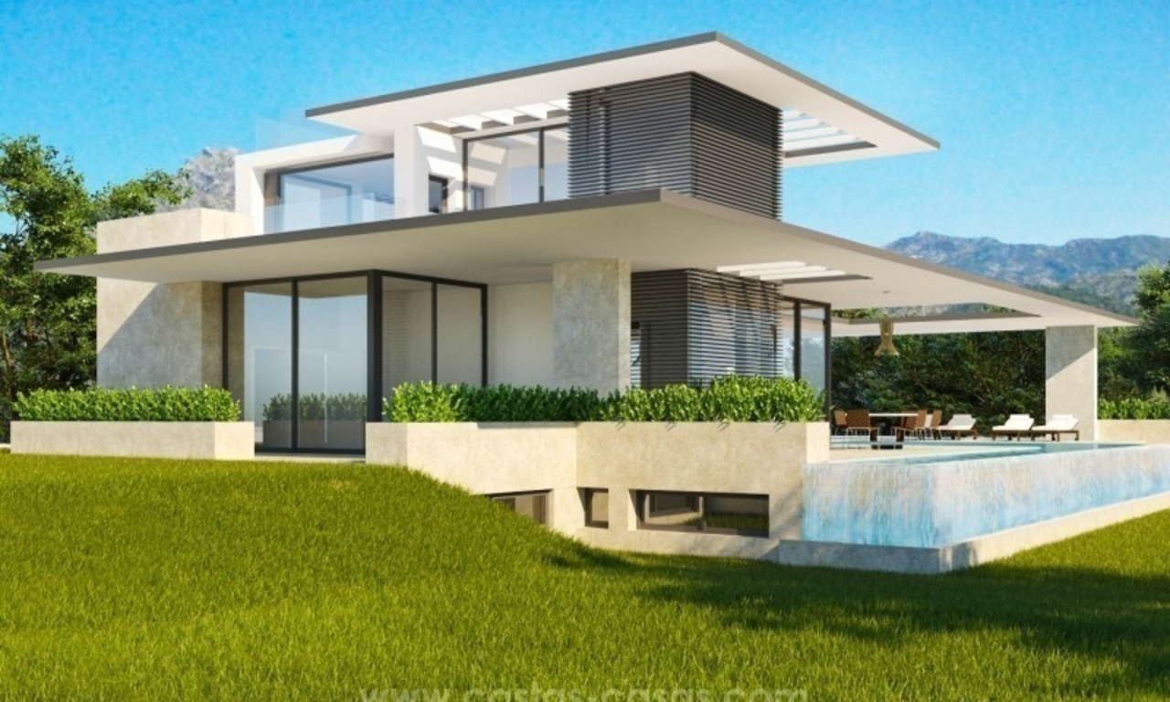 2 Nuevas villas modernas en venta en la Milla de Oro, Marbella 1