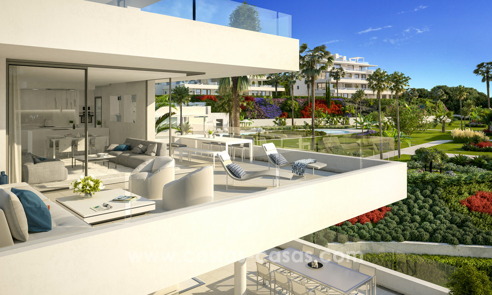 Listo para mudarse. Apartamentos modernos de diseño magníficos en venta en una parcela de lujo en Marbella - Estepona 23741