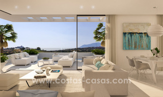 Listo para mudarse. Apartamentos modernos de diseño magníficos en venta en una parcela de lujo en Marbella - Estepona 23746 