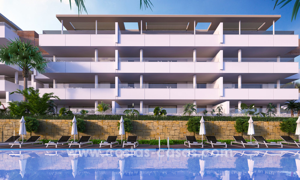 Nuevos y modernos apartamentos en venta en Benahavis - Marbella. Último - Ático 7324