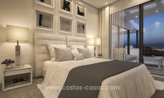Apartamentos modernos de lujo en venta con vistas al mar a pocos minutos en coche del centro de Marbella 4650 