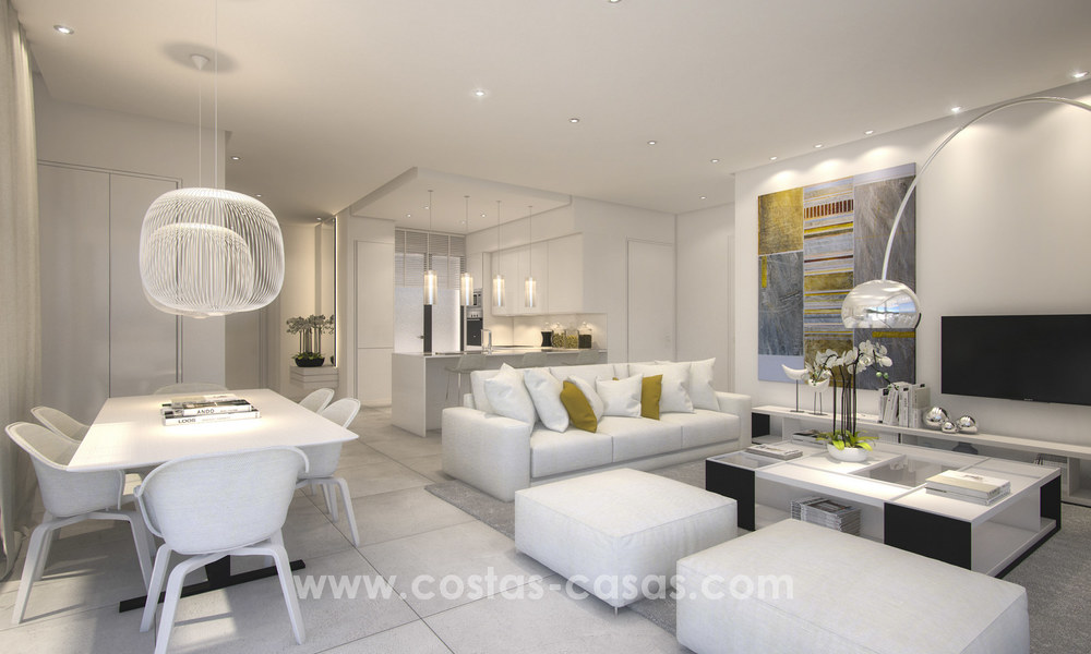 Apartamentos modernos de lujo en venta con vistas al mar a pocos minutos en coche del centro de Marbella 4656