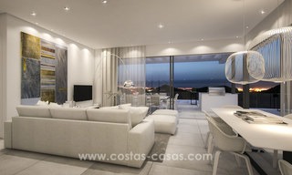 Apartamentos modernos de lujo en venta con vistas al mar a pocos minutos en coche del centro de Marbella 4657 