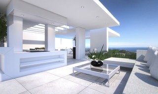 Apartamentos modernos de lujo en venta con vistas al mar a pocos minutos en coche del centro de Marbella 4659 
