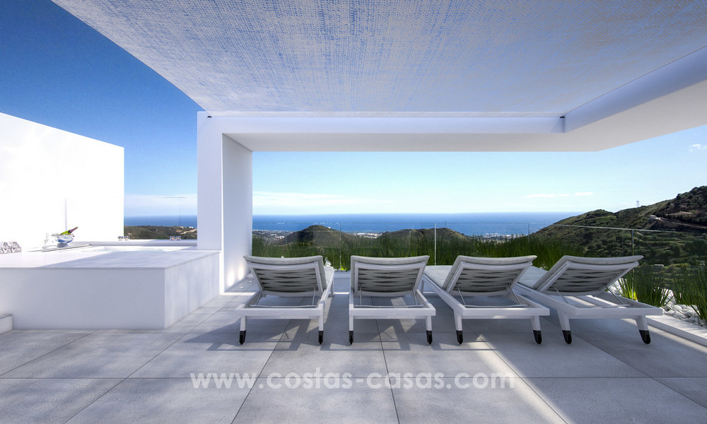 Apartamentos modernos de lujo en venta con vistas al mar a pocos minutos en coche del centro de Marbella 4661