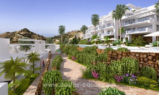 Apartamentos modernos de lujo en venta con vistas al mar a pocos minutos en coche del centro de Marbella 4668 