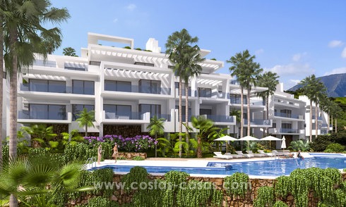 Apartamentos modernos de lujo en venta con vistas al mar a pocos minutos en coche del centro de Marbella 4667