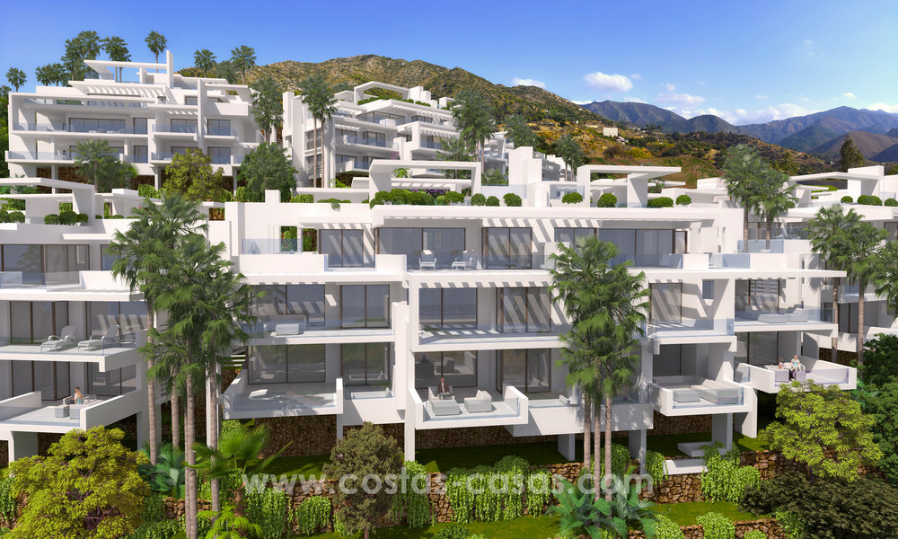 Apartamentos modernos de lujo en venta con vistas al mar a pocos minutos en coche del centro de Marbella 4672