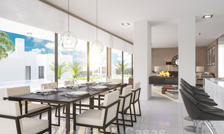 Nuevas villas contemporáneas con vistas al golf y al mar en venta en Nueva Andalucía, Marbella 28973 