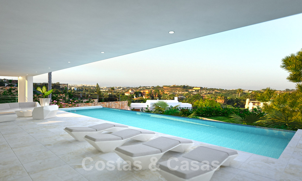 Nuevas villas contemporáneas con vistas al golf y al mar en venta en Nueva Andalucía, Marbella 28980