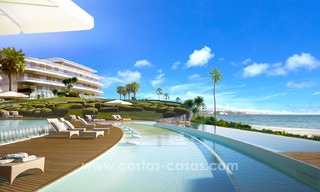 Promoción espectacular de apartamentos modernos en primera línea de playa en venta en Estepona, Costa del Sol. Listo para mudarse. 3821 
