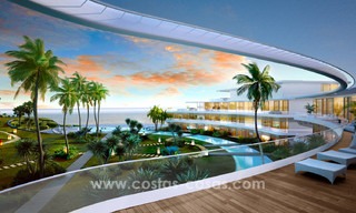 Promoción espectacular de apartamentos modernos en primera línea de playa en venta en Estepona, Costa del Sol. Listo para mudarse. 3823 