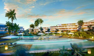 Promoción espectacular de apartamentos modernos en primera línea de playa en venta en Estepona, Costa del Sol. Listo para mudarse. 3824 