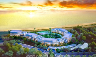 Promoción espectacular de apartamentos modernos en primera línea de playa en venta en Estepona, Costa del Sol. Listo para mudarse. 3825 