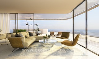 Promoción espectacular de apartamentos modernos en primera línea de playa en venta en Estepona, Costa del Sol. Listo para mudarse. 3827 