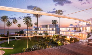 Promoción espectacular de apartamentos modernos en primera línea de playa en venta en Estepona, Costa del Sol. Listo para mudarse. 3841 